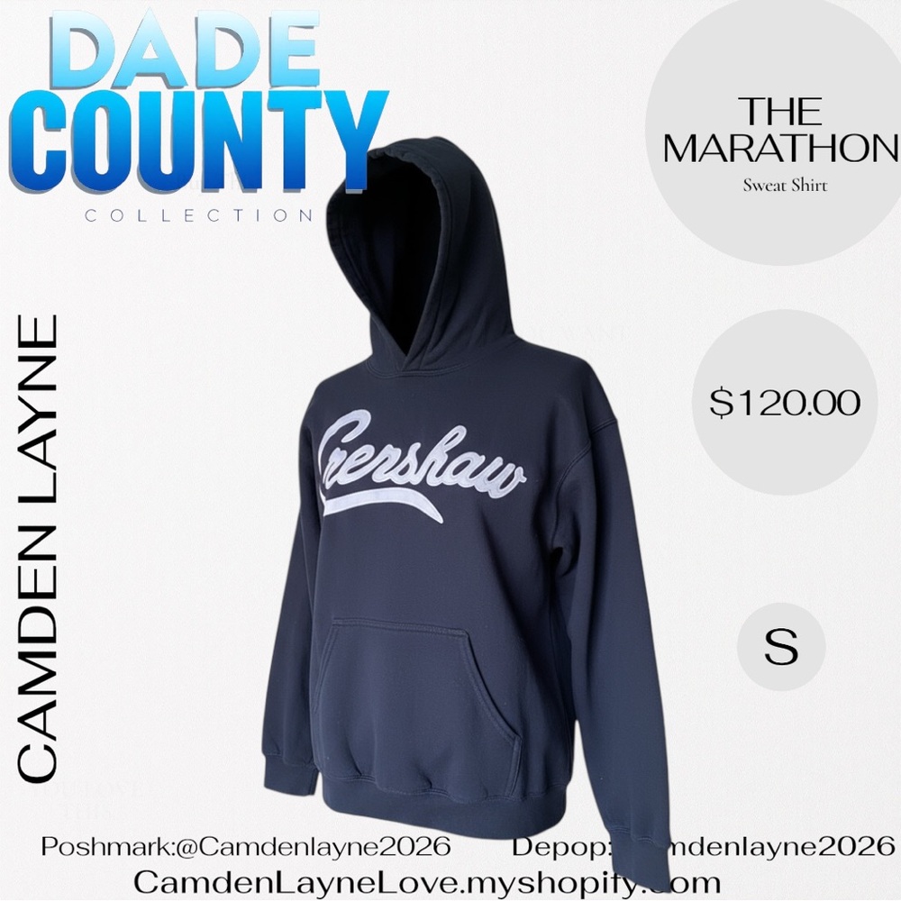 The Marathon Clothing Navy Blue Hoodie - Picture 4 of 7